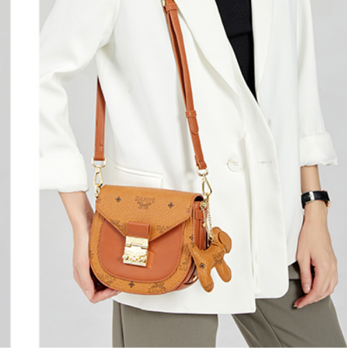 新款潮秋冬百搭單肩斜挎小包時尚真皮零錢包